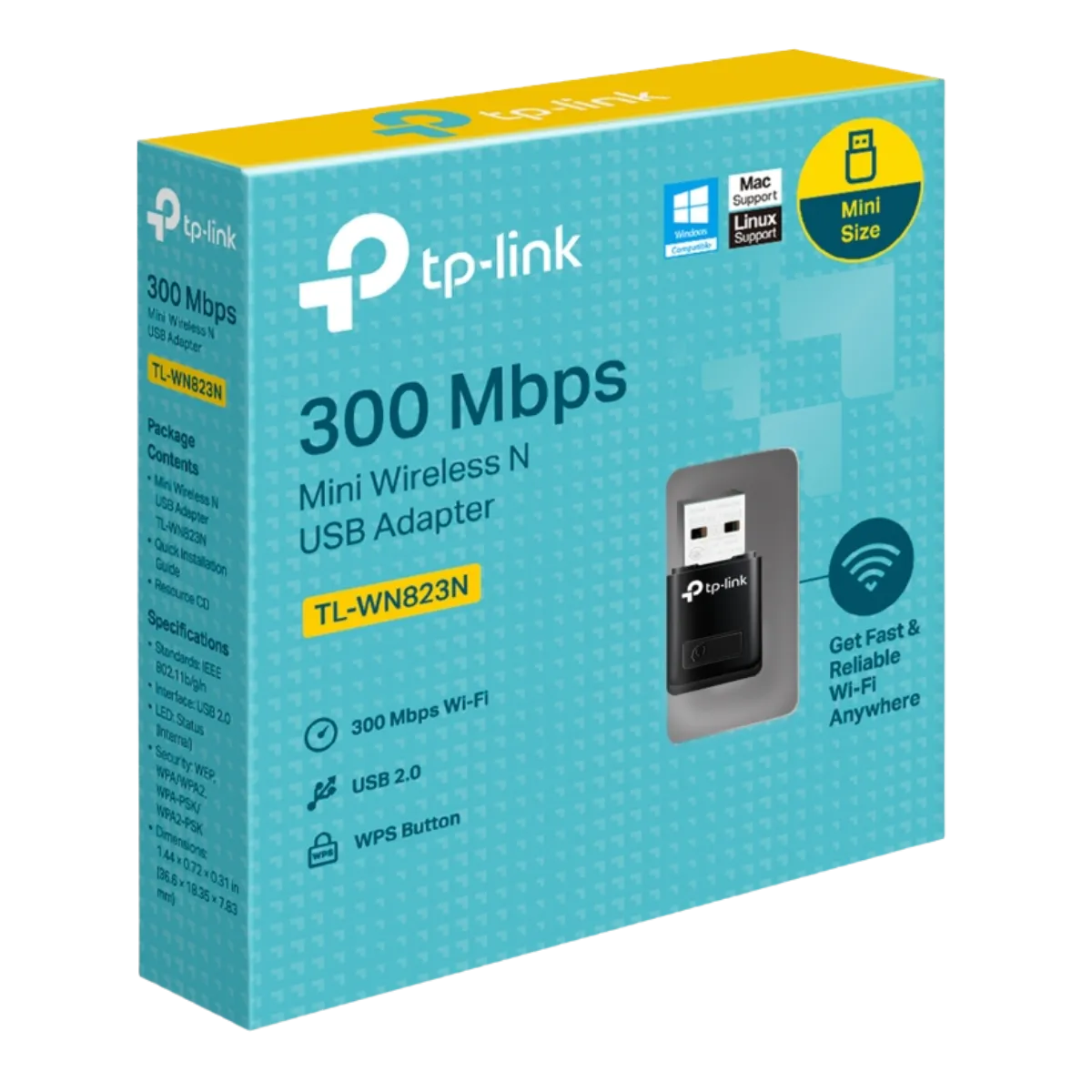ADAPTADOR WiFi TP-Link 300 Mbps TL-WN823N