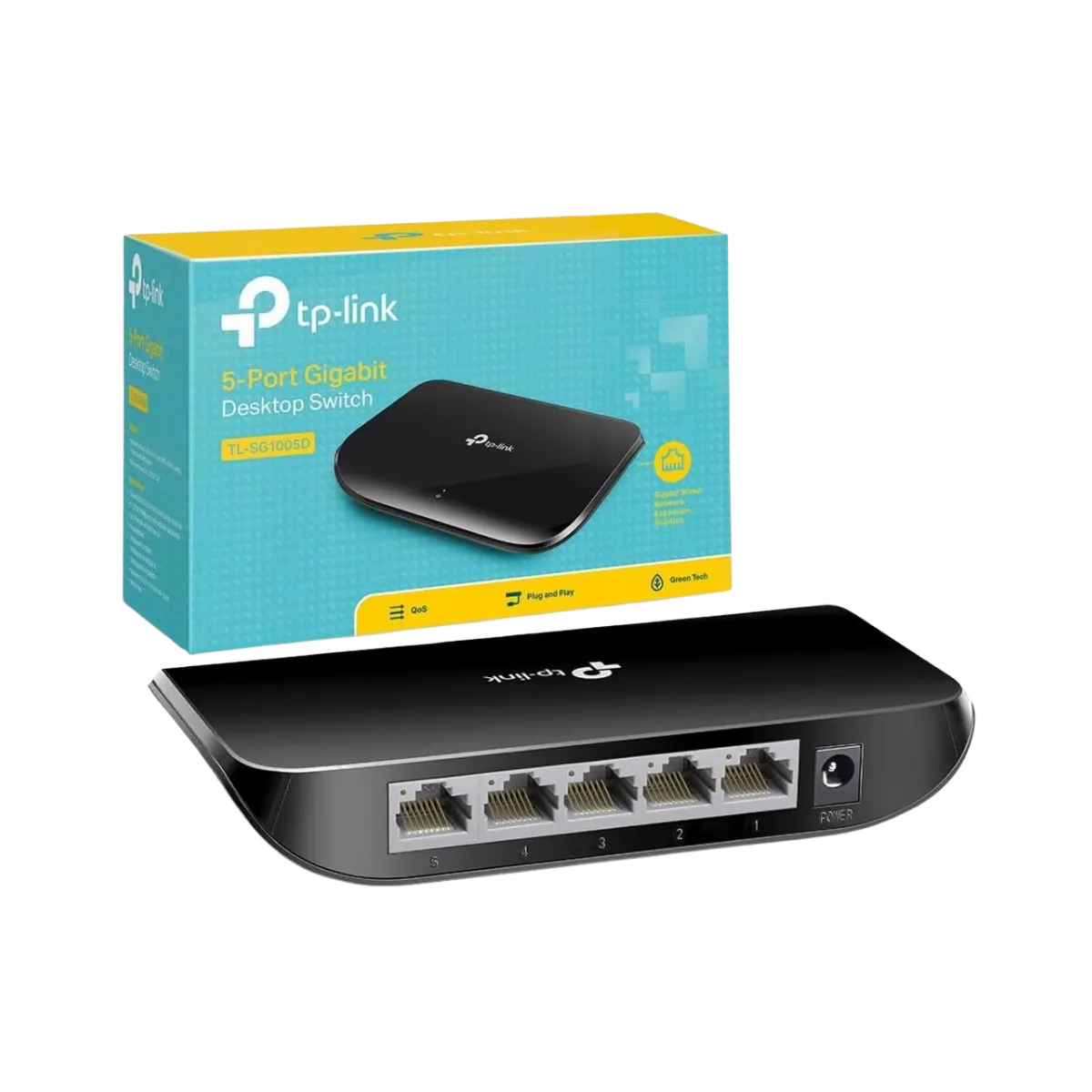 SWITCH TP-LINK 5 Puertos Gigabit TL-SG1005D